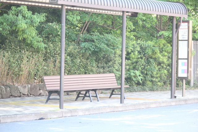 バス停の写真